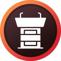 glyph Gradient Corner Design vector