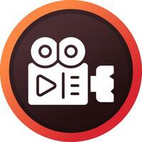 Video Camera Creative Icon Design vector