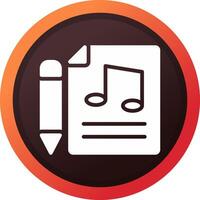 Music Score Creative Icon Design vector