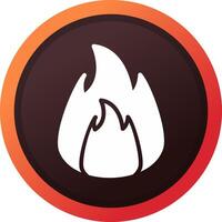On Fire Creative Icon Design vector