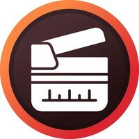 Clapperboard Creative Icon Design vector