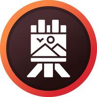 Canvas Creative Icon Design vector
