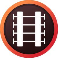 Train Tracks Creative Icon Design vector
