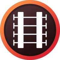 Train Tracks Creative Icon Design vector