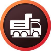 Dump Truck Creative Icon Design vector