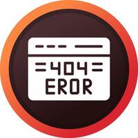 404 Error Creative Icon Design vector