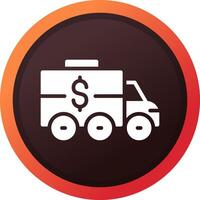 Bank Truck Creative Icon Design vector