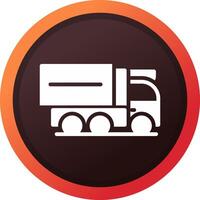 Cargo Truck Creative Icon Design vector