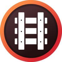 Train Tracks Creative Icon Design vector