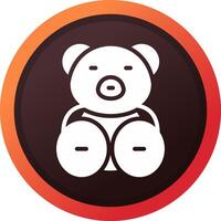 Teddy Bear Creative Icon Design vector