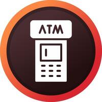 ATM Machine Creative Icon Design vector