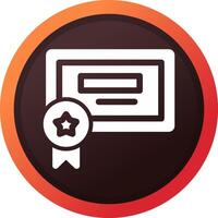 Certification Creative Icon Design vector