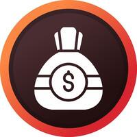 Money Bag Creative Icon Design vector