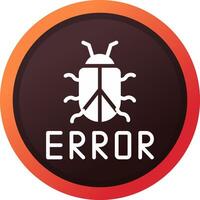 diseño de icono creativo de error vector