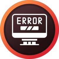 Error Creative Icon Design vector