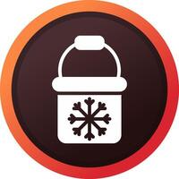 Frozen Bait Creative Icon Design vector