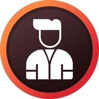 Gate Keeper Creative Icon Design vector