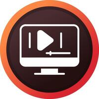 Video Play Creative Icon Design vector