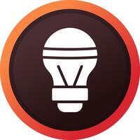 LED Bulb Creative Icon Design vector