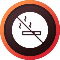 No Smoking Area Creative Icon Design vector