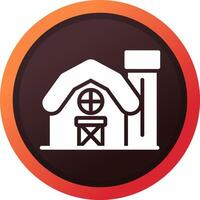 Farm House Creative Icon Design vector