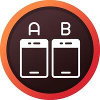 Ab Testing Creative Icon Design vector