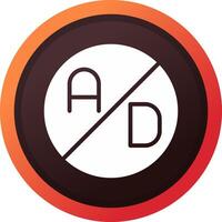 Ad Blocker Creative Icon Design vector