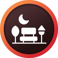 Park Landscape Creative Icon Design vector