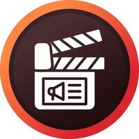 Cinema Ad Creative Icon Design vector