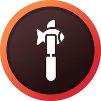 Fillet Knife Creative Icon Design vector