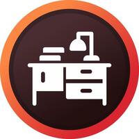 estudiar mesa creativo icono diseño vector