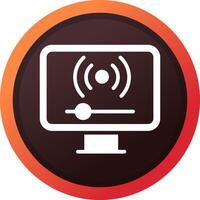 Streaming Creative Icon Design vector