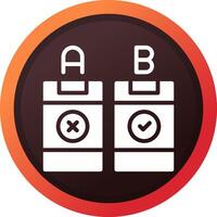 AB Testing Creative Icon Design vector