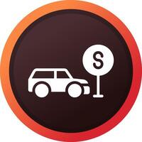 Taxi Stop Creative Icon Design vector