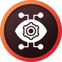 Robotics Eye Creative Icon Design vector