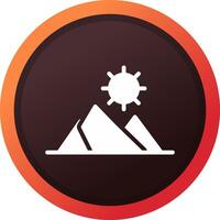 Mountains Creative Icon Design vector