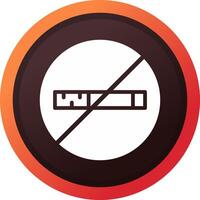 No Smoking Creative Icon Design vector