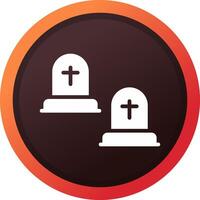 Cemetery Creative Icon Design vector