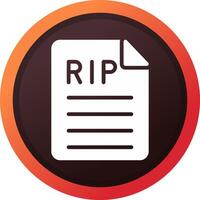 Death Certificate Creative Icon Design vector