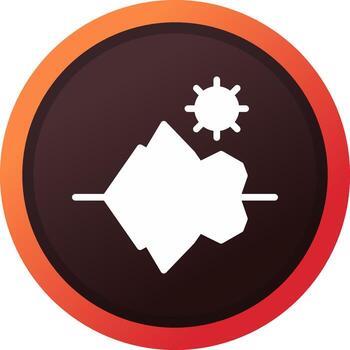 Iceberg Creative Icon Design vector