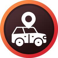 Car Location Creative Icon Design vector