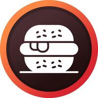 hamburguesa creativo icono diseño vector