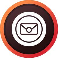 Circle Envelope Creative Icon Design vector