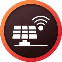 Solar Panel Creative Icon Design vector