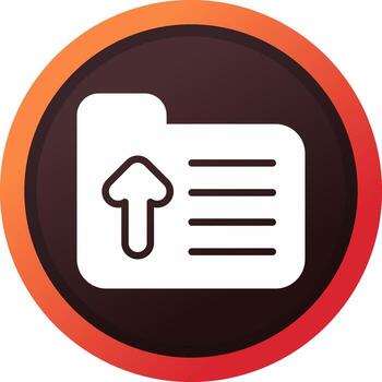 Folder Upload Creative Icon Design vector