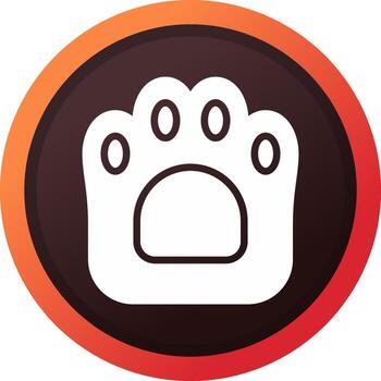 glyph Gradient Corner Design vector