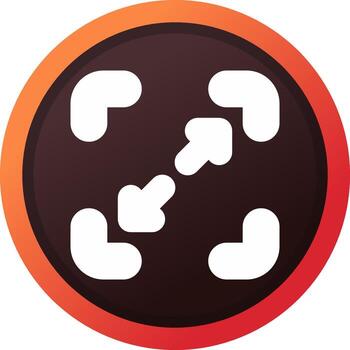 glyph Gradient Corner Design vector