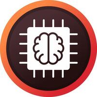 Super Brain Creative Icon Design vector