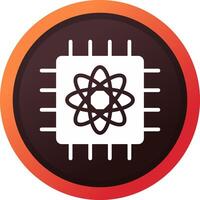 Quantum Computer Creative Icon Design vector