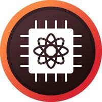 Quantum Computer Creative Icon Design vector